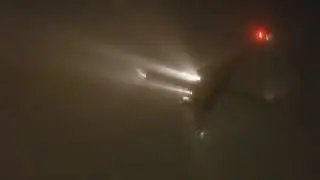 ORD Planespotting - Foggy Night - CAT III ILS Aircraft Arrivals for RWY 10C & 10L [10.20.2019]