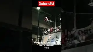 Mat Hoffman and the World's FIRST EVER BMX FLAIR!! Mansfield, UK, 1990