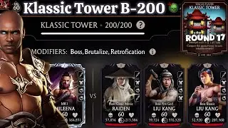 Klassic Tower Boss Battle 200 Fight + Rewards MK Mobile 2025