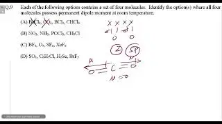 Each of the following options contains a set of four molecules. Identify the option(s) where all fou