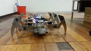 Hexapod 3DOF Leg Tripod Gait Demo