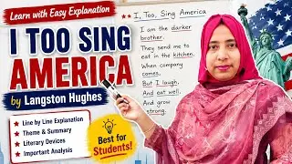 I, Too, Sing America By Langston Hughes Bangali summary |