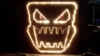 How to build Light O Rama singing faces with pegboard.