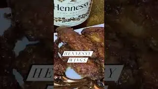 Hennessy Cognac Glazed Wings 😋 #shorts