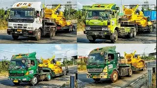 PANEN MUATAN ALAT BERAT!!!! ARMADA TRUK JADUL PT HMS MUATAN BULLDOZER KOMATSU