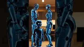 Don't freak out...robots leaving kid for babysitting by human. #music #ai  #animation #future