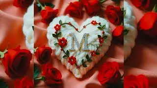 M.❤️❤️❤️cute name status.m🌹🌹 latest design #love #sorts New whatsapp status #love namaste #love 