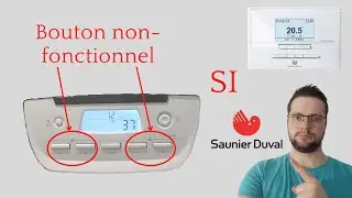 pourquoi il n'est pas possible de changer la température sur le tableau de commande de la chaudière