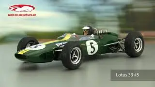 ck-modelcars-video: Jim Clark Lotus 33 #5 Weltmeister Gro&szlig;britannien GP Formel 1 1965 Spark