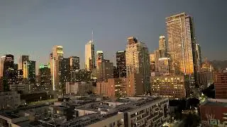 Los Angeles Sunset: City Soundscape Background