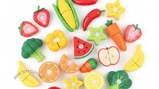 10 Menits Satisfying Video ASMR | Cutting Plastic Fruits & Vegetables Strawberry & Paprika