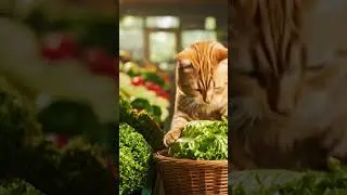mother cat goes to the market to buy food  #ai #cat #cute #cutecat #funnycats #aicatstory #pets