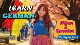 Ein Tag im Park | Deutsch lernen mit Geschichte | H&ouml;ren & Sprechen | Learn German | Beginner