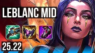 LEBLANC vs ZED (MID) | 6/2/7 | KR Master | 25.22
