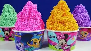 Shimmer & Shine Minnie Foam Clay Ice Cream Surprise Toys Disney Princess Peppa Pig Little Mermaid