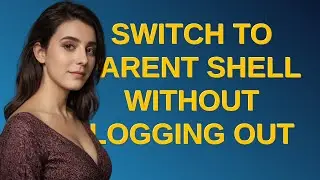 Unix: Switch to parent shell without logging out