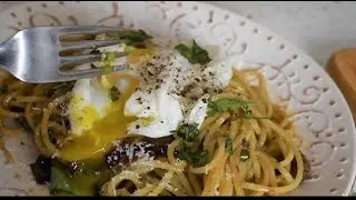 Chopped Challenge | Spicy Asian Spaghetti | turn spaghetti into ramen noodle | recipe with Linda