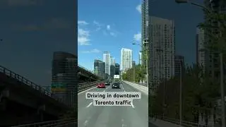 Driving in downtown Toronto traffic #toronto #trafficlightmagazine #driving #timelapse