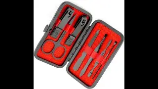10-Pieces Premium Manicure & Pedicure Kit &ndash; Stainless Steel Nail Clippers Set