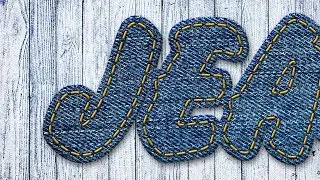 text effect | denim text in photoshop cc | jeans texture by see this creation
