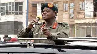 MUSEVENI SAYS BOBIWINE WAS BEATEN IN A PROPER WAY BY THE SFC IN ARUA.