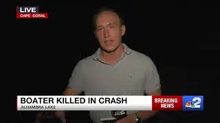 LIVE: Boated Dies After Crashing Into Cape Coral Dock