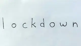 How to turn words , lockdown , into , picture , lockdown , easy drawing , for kids