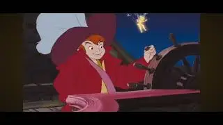 Peter Pan Flying Pirate Ship Scene