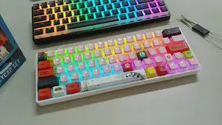 [Timelapse] Modding GEEK SK64S with RedDragon Scarab Pudding & Press Play Mario Keycaps #shorts