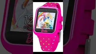 Accutime Kids Mattel Barbie Pink Educational Learning Touchscreen Smart Watch #barbie #watch #short