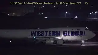 Western Global Airlines B744BCF Landing TPE