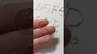 DIY Wire Wrapped Letters. Subscribe for the full tutorial, coming soon.   #abcd #handmade #diy