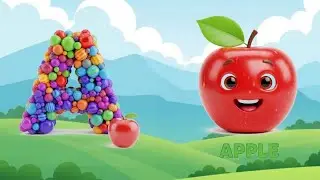 A to Z Fruits Alphabet 🍎🍌 | ABCD Rhymes for Kids | Learn Fruits Names | RebitKids