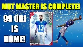 MUT MASTER IS COMPLETE! 99 ODELL BECKHAM JR IS HOME! Madden 16 Ultimate Team