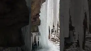 Ice curtain Route 29 Pennsylvania