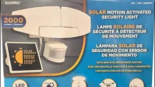 Is the Sunforce Solar Motion Activated Security Light worth it? Unboxing and Review.