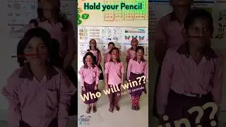 Hold Pencil on Lips🤪 #shorts #games #viralvideo #school