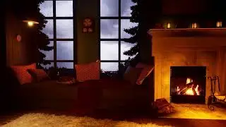 Blue Fireplace Chill 🔥 Cozy Relaxing Music | Relaxing Auto Harmony