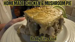 HOMEMADE CHICKEN & MUSHROOM PIE