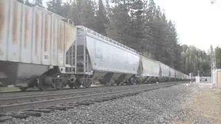 Eastbound UP grain train at Dutch Flat - 27 June 2014