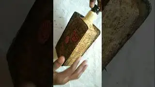 Altered bottle into an antique book | bottle art |bottle wise |wine bottle craft #reels #viral #art
