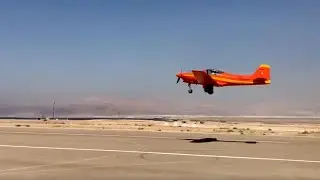 The LOWEST AIRPORT in the World! (F.8L Falco take off)
