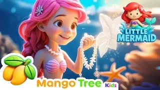 Baby Mermaid Sitting on a Rock | Mangotree Kids Nursery Rhymes & Kids education Songs (with lyrics)