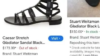 Thrifted Stuart Weitzman Gladiator sandals