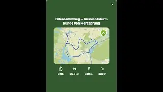Angermünde Oderdammweg – Aussichtsturm Runde von Herzsprung