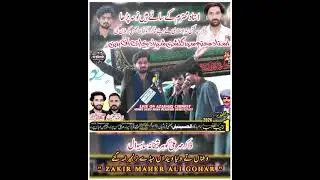Zakir maher ali gohar new noha 