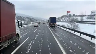 KARLI YOLLARIN GÜZEL MANZARASI İLE TIRCILIGIN KEYİFLİ YANLARI YENİÇAĞA BOLU ABANT 