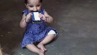 Baby eating mobile phone Live 10 months Cute Baby Acting #liveacting#liveacting