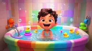 Splish, Splash, A Rainbow Bath | Fun Water Play Song for Kids | Nursery Rhymes & Bath Songs