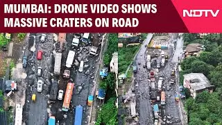 Drone Video Shows Massive Craters On Road Of Mumbai-Goa Highway